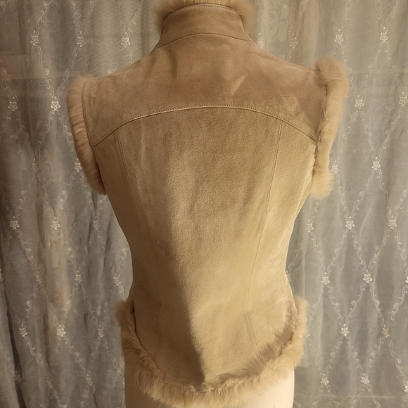 Georggiou Studio -Vintage Fur and Leather Embroidered Vest - Picture 2 of 9